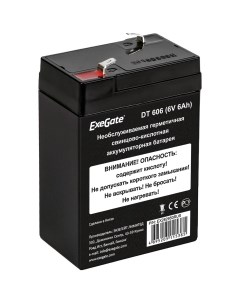 Аккумуляторная батарея для ОПС DT 606 6V 6Ah EX282950RUS Exegate