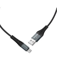 Кабель USB Type C 3A 1м черный Cool X38 10567 Hoco