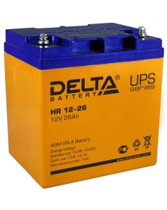 Аккумуляторная батарея для ИБП Delta HR 12 26 HR 12 26 L 12V 26Ah Delta battery