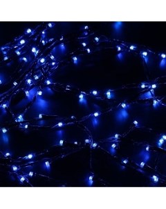 Гирлянда светодиодная нить ламп 100шт 6м режимов 8 синий N2YB06ELC Ecola