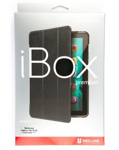 Чехол книжка iBox Premium подставка Y для планшета Samsung Galaxy Tab E 9 6 кожа черный УТ000010837 Red line