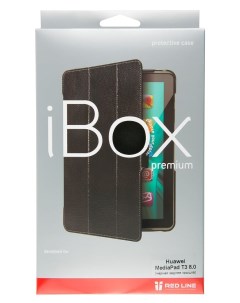 Чехол книжка iBox Premium для планшета Huawei MediaPad T3 8 0 кожа черный УТ000013731 Red line