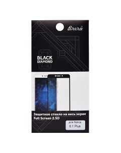 Защитное стекло для смартфона Nokia 6 1 Plus 2 5D Full Screen с черной рамкой 89746 Brera