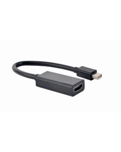 Кабель переходник адаптер Mini DisplayPort 20M HDMI 19F v1 3b 4K 15 см черный A mDPM HDMIF4K 01 Cablexpert