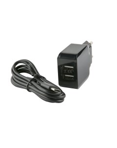 Сетевое зарядное устройство NC 2 4A 2USB 2 4A черный УТ000013632 кабель USB Type C Red line