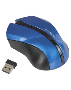 Мышь беспроводная WM 250Bl 1600dpi оптическая светодиодная USB синий 512644 Sonnen