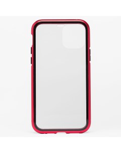 Чехол накладка двусторонний для смартфона Apple iPhone 11 Pro красный 108693 360 magnetic glass
