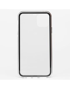 Чехол накладка двусторонний для смартфона Apple iPhone 11 Pro Max серебристый 108700 360 magnetic glass