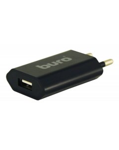 Сетевое зарядное устройство Buro TJ-164b, 1USB, 1A, черный (338741)