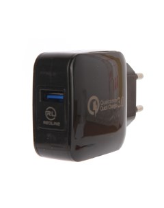 Сетевое зарядное устройство NQC 4 Tech 1USB Quick Charge 2 4A черный УТ000016520 Red line