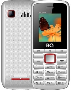 Мобильный телефон BQ BQ-1846 One Power, 1.77" 160x128 TFT, 32Mb RAM, 32Mb, BT, 2-Sim, 2000 мА⋅ч, белый/красный Bq