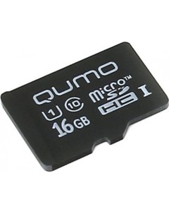 Карта памяти 16Gb microSDHC Class 10 UHS I U1 Qumo