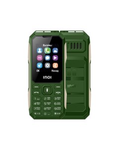 Мобильный телефон 106Z 1 8 120x160 TFT Spreadtrum SC6531E 32Mb RAM 32Mb BT 2 Sim 1650 мА ч темно зел Inoi