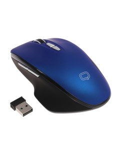 Мышь беспроводная Office Mystery M60 1600dpi оптическая светодиодная USB синий 24279 Qumo