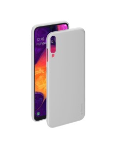 Чехол накладка Gel Color Case для смартфона Samsung Galaxy A50 2019 полиуретан белый 86659 Deppa