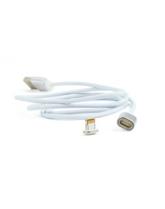 Кабель USB Lightning 8 pin магнитный 1 м белый CC USB2 AMLMM 1M Cablexpert