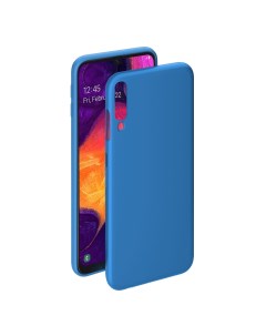 Чехол накладка Gel Color Case для смартфона Samsung Galaxy A50 2019 полиуретан синий 86658 Deppa