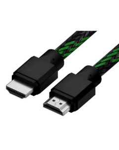 Кабель HDMI 19M HDMI 19M v2 0 4K 1 м черный зеленый R90011 4ph