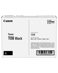 Картридж лазерный T08 Bk 3010C006 черный 11000 страниц оригинальный для i SENSYS 1238i 1238 Canon