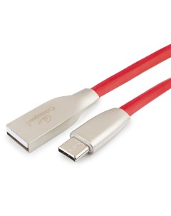 Кабель USB USB Type C 1 8 м красный CC G USBC01R 1 8M Cablexpert