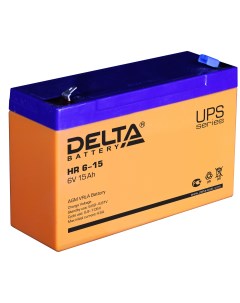 Аккумуляторная батарея для ИБП Delta HR 6 15 6V 15Ah Delta battery