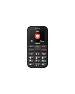 Мобильный телефон 107B 2 176x220 TFT MediaTek MT6261M 32Mb RAM 64Mb BT 1xCam 2 Sim 800 мА ч черный Inoi