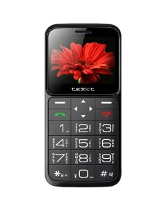 Мобильный телефон ТМ В226 2 31 320x240 TN BT 1xCam 2 Sim 1250 мА ч micro USB черный красный Texet