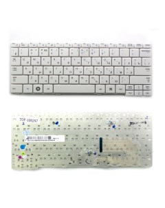 Клавиатура для Samsung N140 N143 N148 N150 NB20 NB30 Series Плоский Enter белая без рамки TOP 100297 Topon