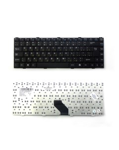 Клавиатура для Dell Inspiron 1425 1427 Series Г образный Enter черная без рамки TOP 100367 Topon