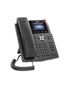 VoIP телефон X3SP 2 линии 4 SIP аккаунта цветной дисплей PoE черный X3SP Fanvil