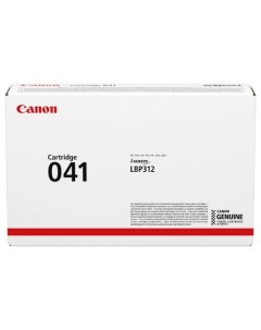 Картридж лазерный 041 BK 0452C002 черный 10000 страниц оригинальный для i SENSYS LBP312x Canon