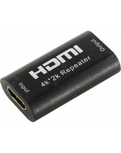 Переходник адаптер HDMI 19F HDMI 19F черный Vcom