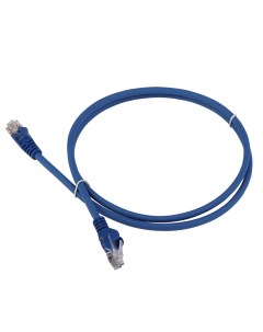 Патч-корд UTP кат.6, 5 м, RJ45-RJ45, синий, LSZH, LAN-PC45/U6-5.0-BL Lanmaster