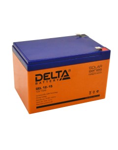 Аккумуляторная батарея для ИБП Delta GEL 12 15 12V 15Ah Delta battery
