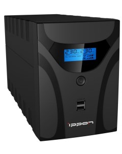 ИБП Smart Power Pro II Euro 1200 1200 В А 720 Вт EURO розеток 4 USB черный 1029740 Ippon