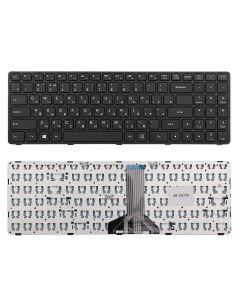 Клавиатура для Lenovo Ideapad 100 15 100 15IBD Series Плоский Enter черная с рамкой KB 102176 Topon