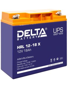 Аккумуляторная батарея для ИБП Delta HRL 12 18 Х 12V 18Ah Delta battery