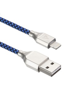 Кабель Lightning 8pin USB 1m синий черный Материал оплетки ПВХ Нейлон U927 P5L Acd