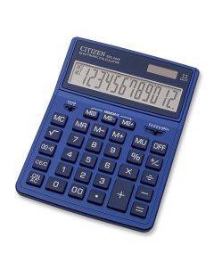 Калькулятор настольный SDC 444XRNVE 12 разрядный однострочный экран темно синий Citizen