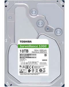 Жесткий диск HDD 10Tb S300 Pro Surveillance 3 5 7200rpm 256Mb SATA3 HDWT31AUZSVA Toshiba