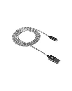Кабель Lightning 8pin USB 2 0 1m серый CNE CFI3DG Canyon