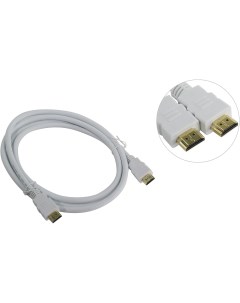 Кабель HDMI 19M HDMI 19M v2 0 1 8 м белый Aopen