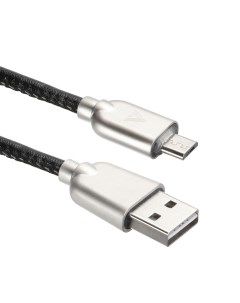 Кабель micro USB USB 1m черный Материал оплетки ПВХ Иск Кожа U926 M1B Acd