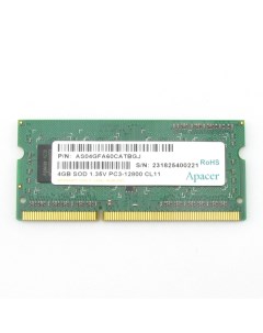Память DDR3L SODIMM 4Gb 1600MHz CL11 1 35 В AS04GFA60CATBGJ DV 04G2K KAM Apacer
