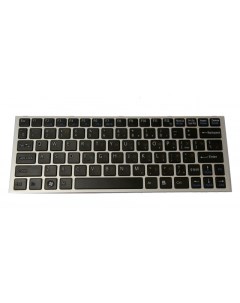 Клавиатура для Sony VPC YA VPC YB RU серебристая черная KB 348R Pitatel