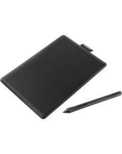 Графический планшет One by Small 152x95 черный красный CTL 472 Wacom