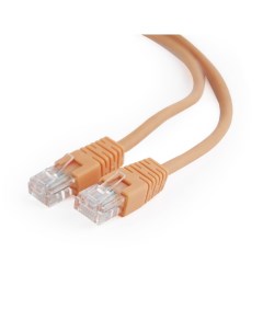 Патч корд UTP кат 5e 0 5м RJ45 RJ45 оранжевый PP12 0 5M O Cablexpert