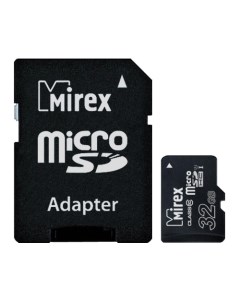 Карта памяти 32Gb microSDHC Class 10 UHS I U1 адаптер Mirex