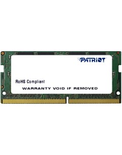 Память DDR4 SODIMM 8Gb 2400MHz CL17 1 2 В Signature PSD48G240081S Patriot memory