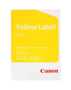 Бумага A3 80 г м 500 листов Yellow Label Print 6821B002 Canon
